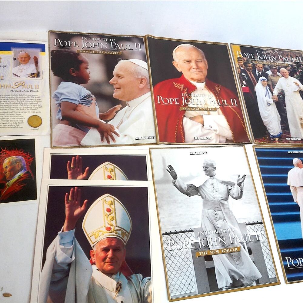Vintage Pope John Paul II 1979 NY Post Boston Herald Coin Memorabilia Lot - Picture 4 of 9